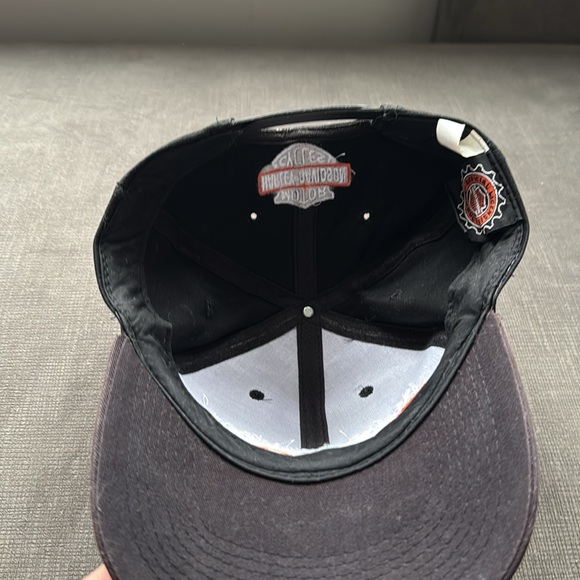 Vintage Harley Davidson Eyewear Snapback Hat / 90s / 100% Cotton - Picture 7 of 8